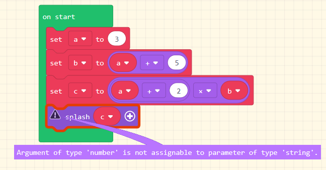 image of code blocks with error