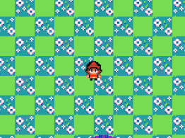 Animation of player moving around map with house
