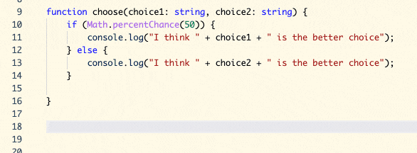 Animation of using a function with multiple parameters