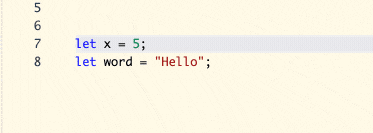 Animation of adding explicit typing