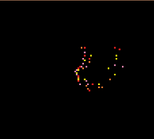Warm radial swirly spiral animation
