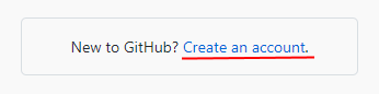 Create account link