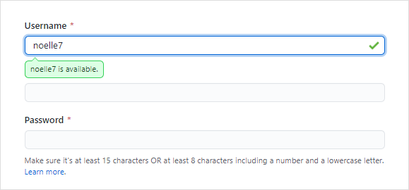 Valid username