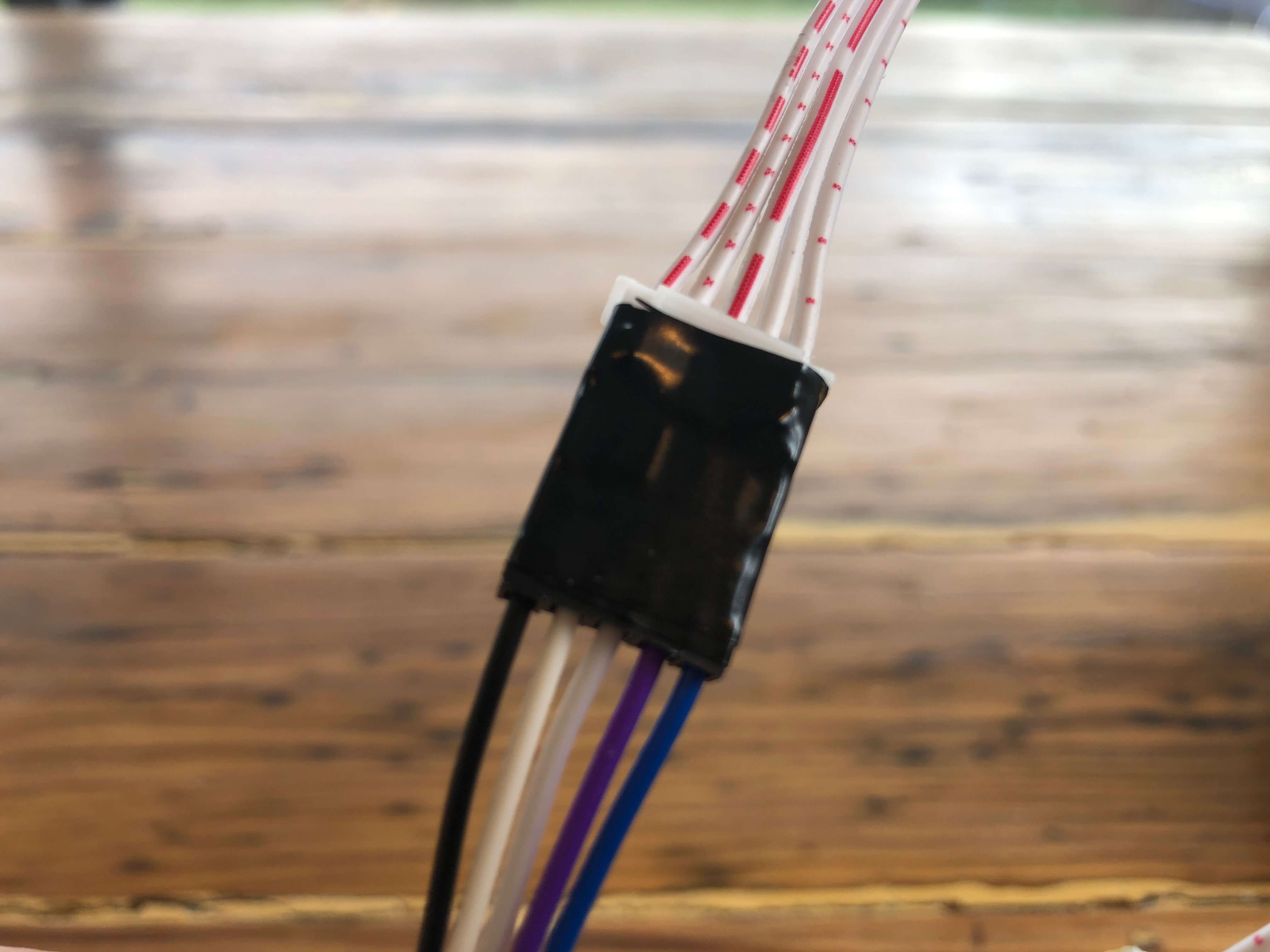 A button is connected