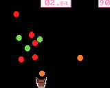 Ball dropping into a bucket