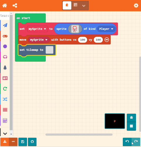 Draw the maze tilemap
