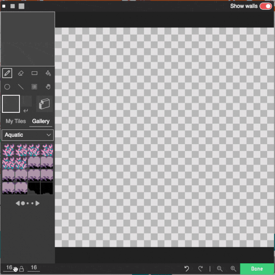 Animation showing completion of this step
